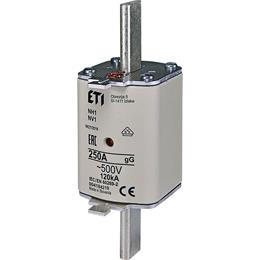Fusibile lamellare Eti 250a - 500v din nh1 gg | Pezzi da 3 pezzi