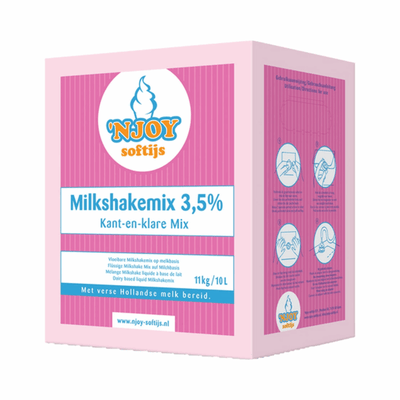 Njoy shake 3.5% vloeibaar milkshakemix (10 liter)
