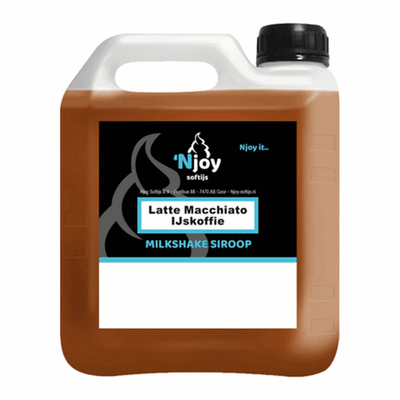 Njoy shakesiroop latte macchiato ijskoffie (2 liter)