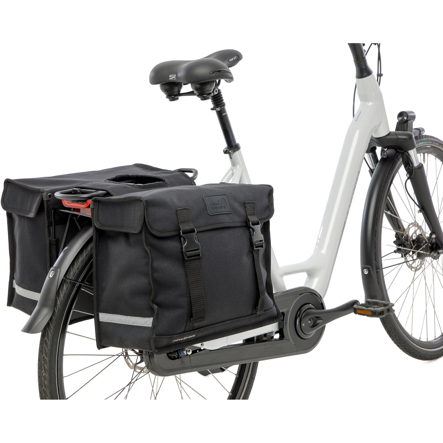 Newlooxs tas new looxs double pannier deluxe zwart | 46l
