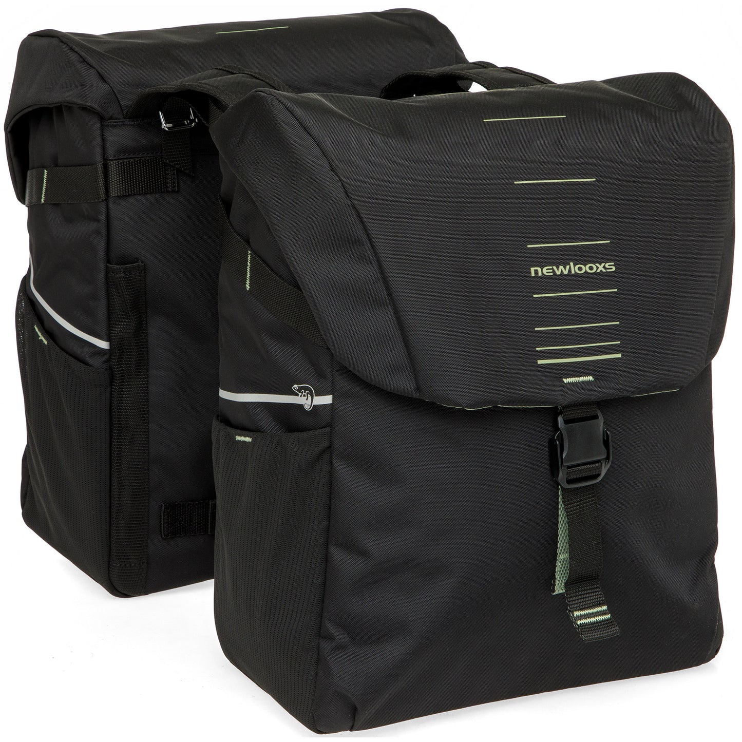 Newlooxs new looxs dubbele tas vigo 40l polyester zwart groen