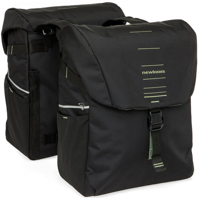 Newlooxs new looxs dubbele tas vigo 40l polyester zwart groen