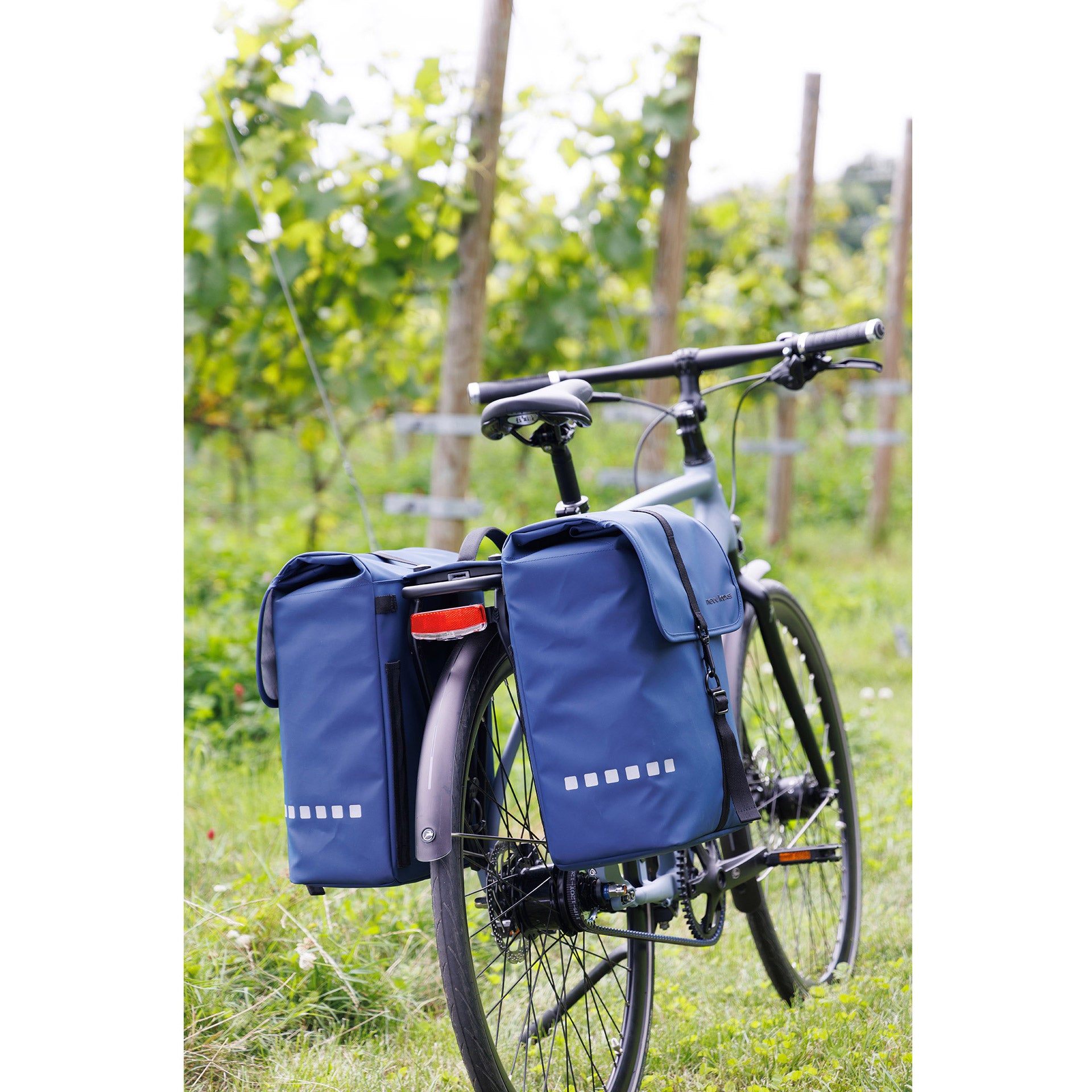 Newlooxs bolsa para bicicleta new looxs double odense azul oscuro mik 2.0 39l