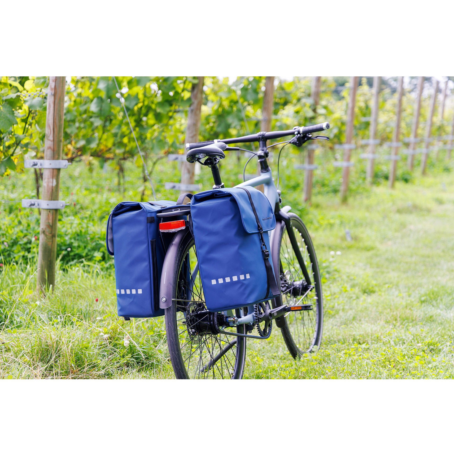 Newlooxs bolsa para bicicleta new looxs double odense azul oscuro mik 2.0 39l