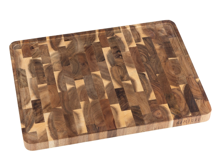 Tabla de cortar Namture de madera de acacia - xl - 40 x 30 x 2,5 cm