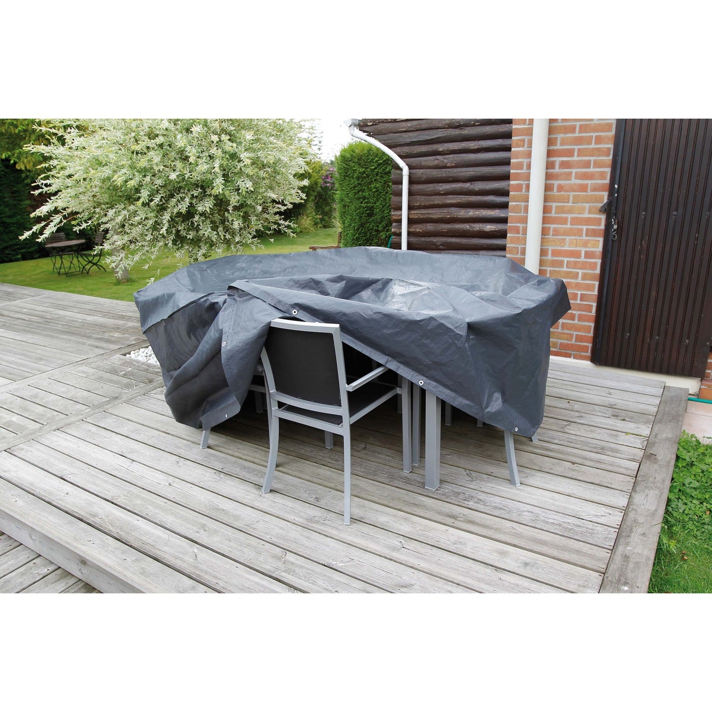Cubierta de muebles de jardín de la naturaleza para mesa rectangular y sto