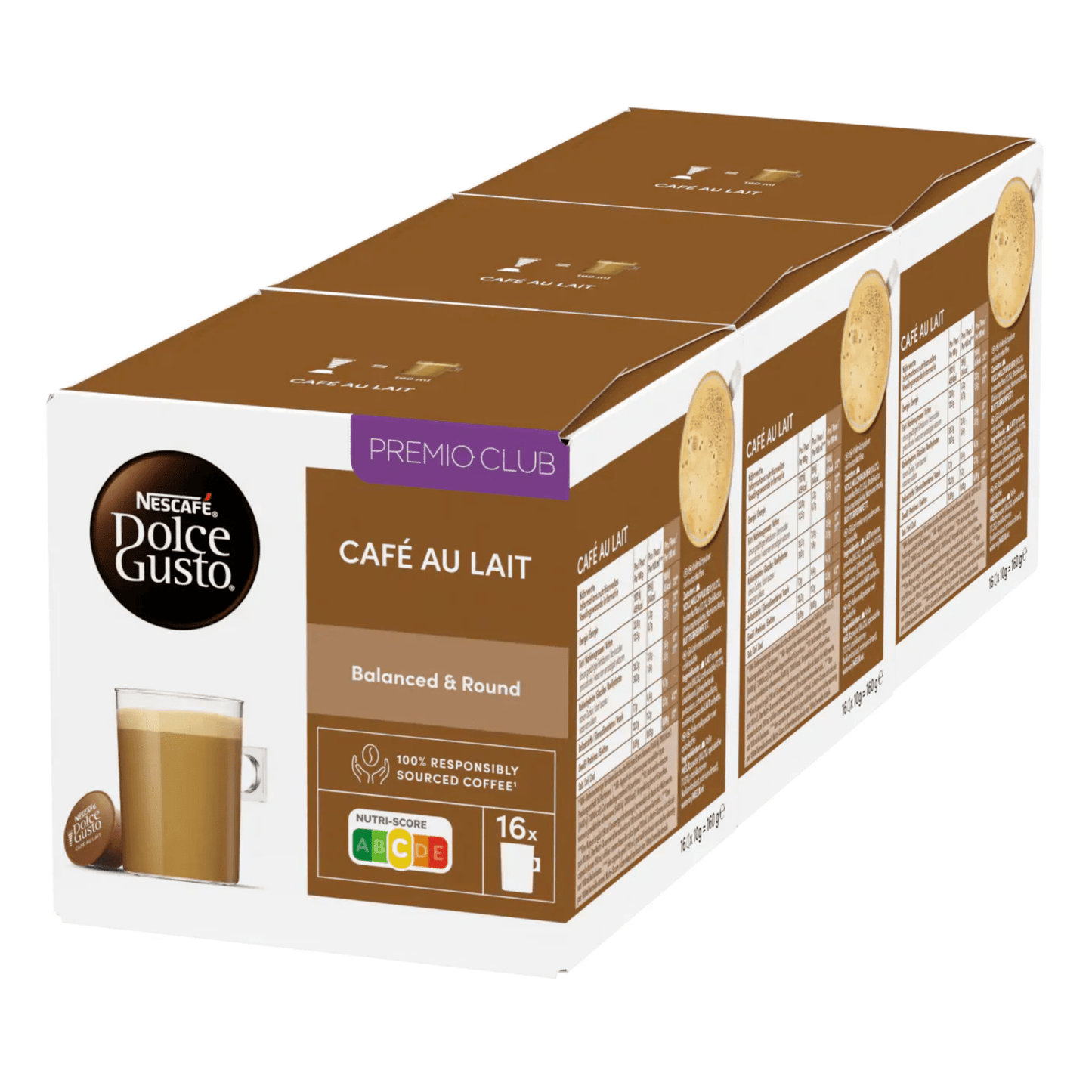 Nescafè dolce gusto café au lait (3x 16 tazze) (copia)