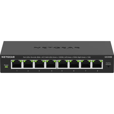NetGear 8-Poort Gigabit Ethernet Plus Switch (GS308EV4)