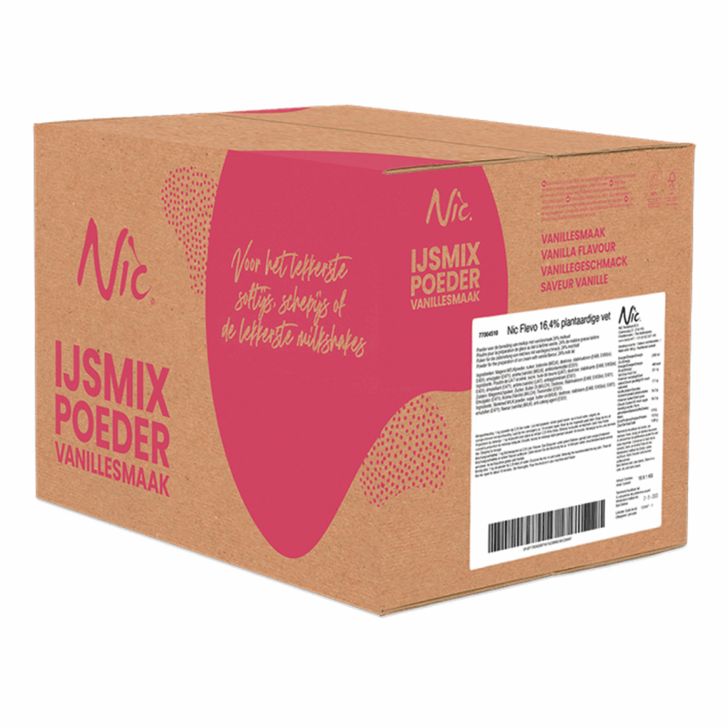 Mezcla para helado Nic flevo en polvo 16,4% (1kg)