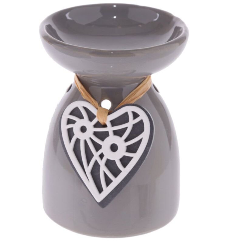 Bruciatore di profumo Eden in ceramica in legno