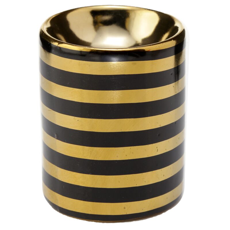 EDEN Gold Metallic Streep Burner di odore in ceramica - piccolo