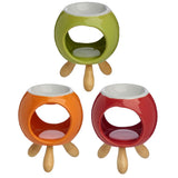 Round ceramic scent burner with foot - afbeelding 1