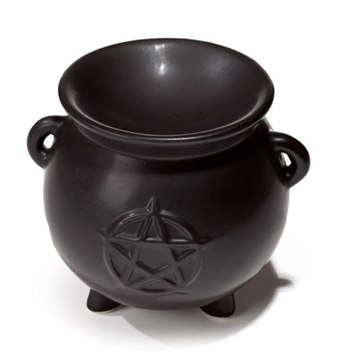 Witch -Boiler Pentagram Black Ceramic Odor quemador