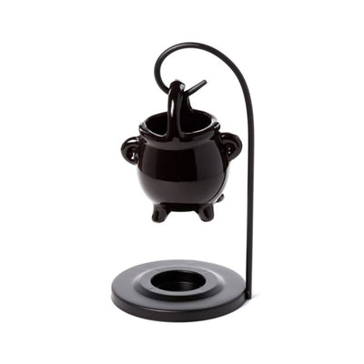 Caldera negra colgante de aroma con soporte