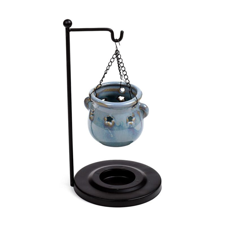 Eden boiler-shaped hanging scent burner and holder