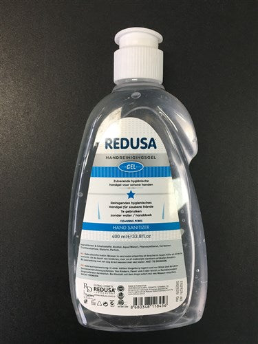 Gel de limpieza a mano redusa 400 ml desinfectando 70% de alcohol