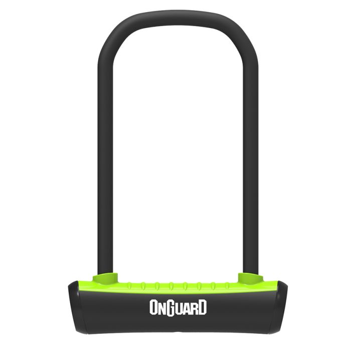 Candado en U de neón Onguard estándar (115 x 230 mm - 11 mm) - verde