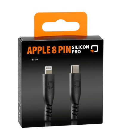 Cable de silicio optiline USB Tipo C> Apple 8 Pin - 150 cm