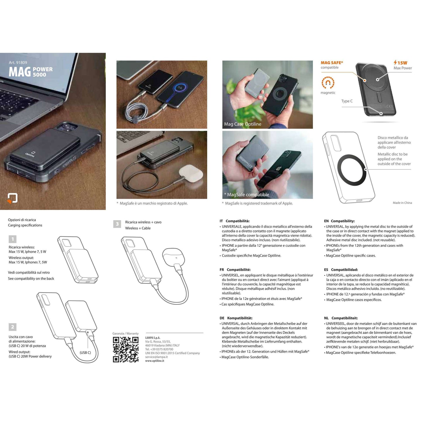Optiline Magsafe Power Bank, cargador portátil