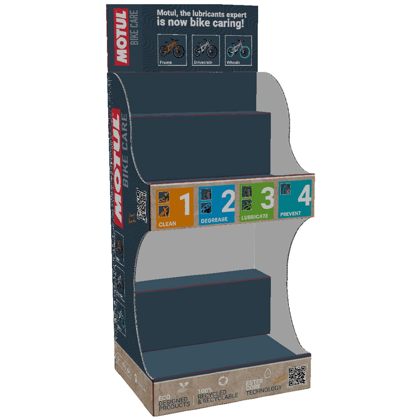 SCHWALBE MOTUL Counter Display Cardboard (vuoto)