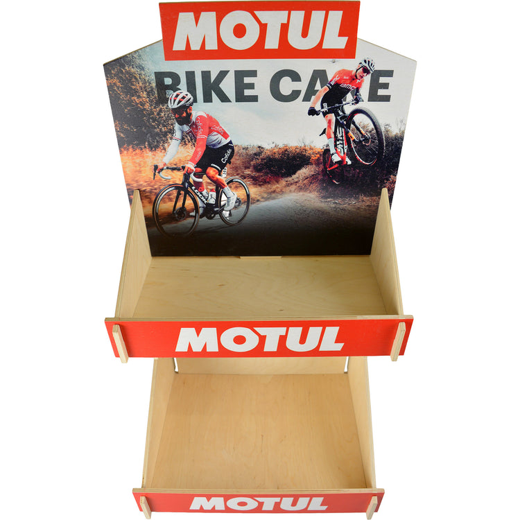 Mostrador expositor Schwalbe motul madera (vacío)