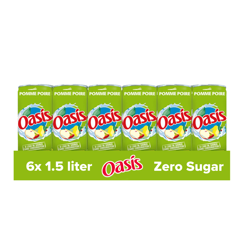 Lata de pera y manzana Oasis (24x 33cl)
