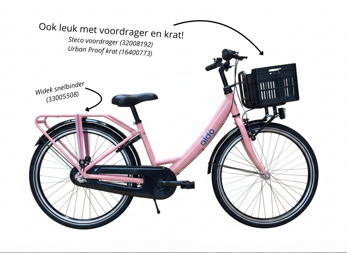 Aldo 24 pollici Carino Bicycle Alu 3V Zalmoranje