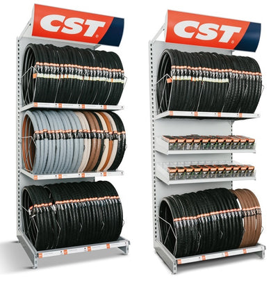 Cst bandenschap optie 3 met ruimte voor ongeveer 125 buitenen 240 binnenbanden.