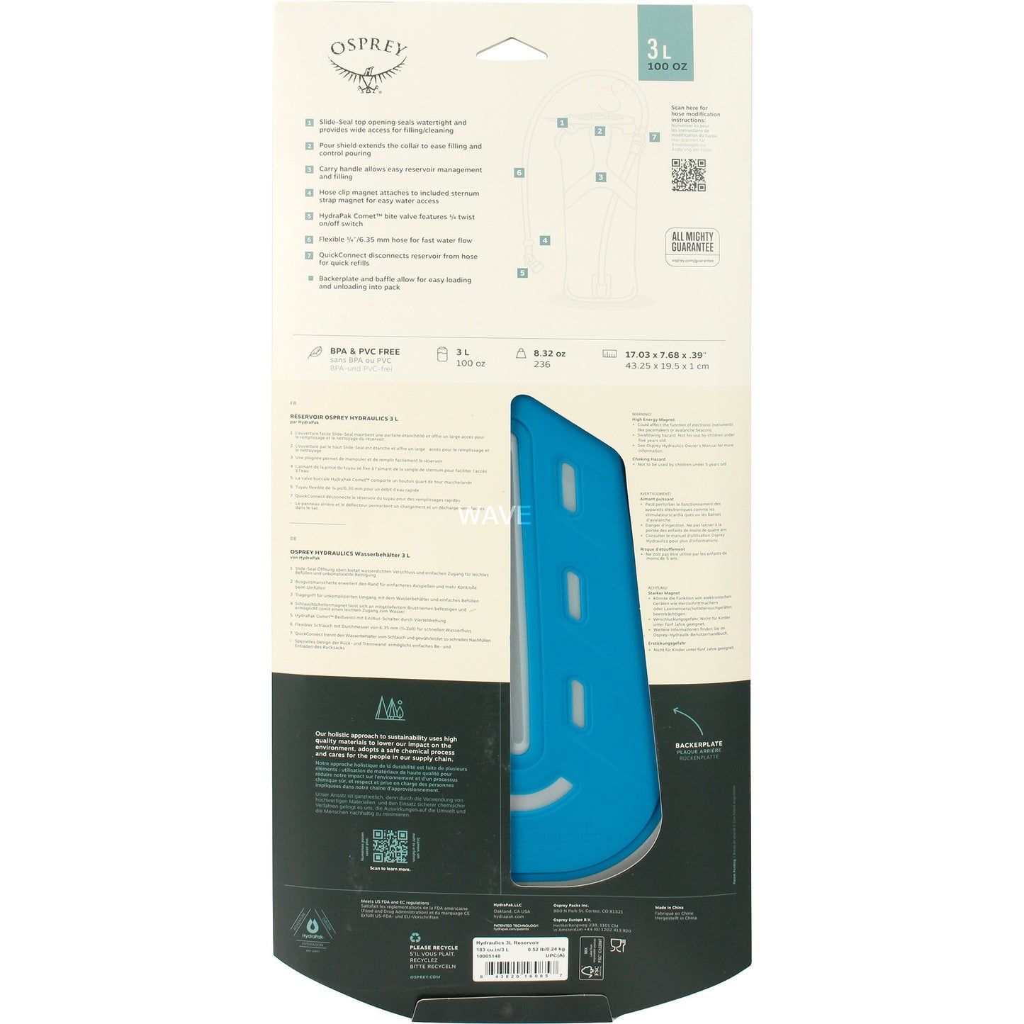 Osprey Hydraulics 3L serbatoio