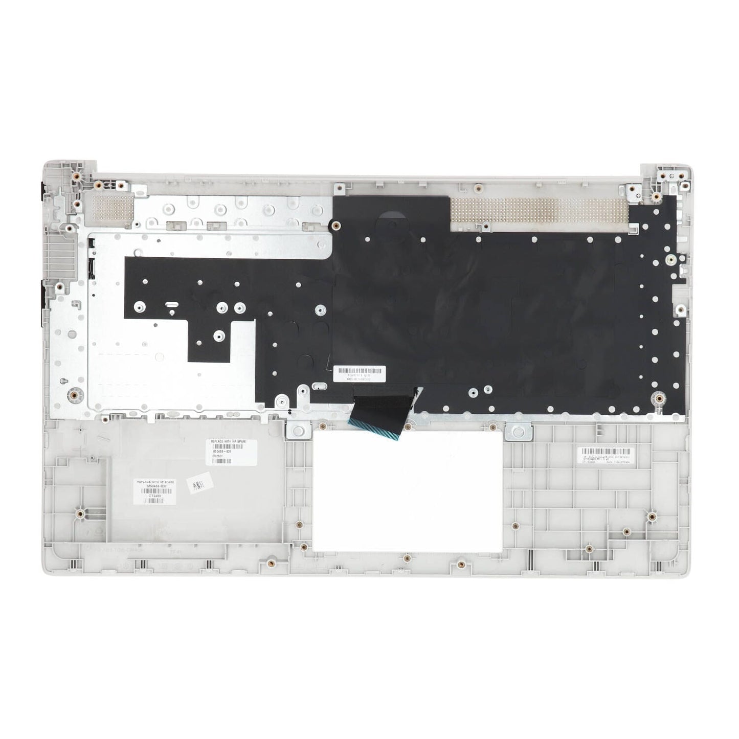 Ty hp laptop toetsenbord qwer us + top cover - zilver