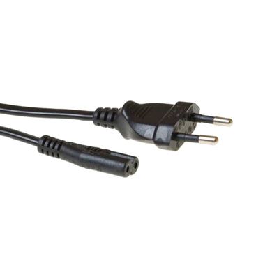 Act cable de alimentación euro macho - c7 hembra negro 1 m
