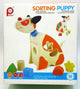 Forma Cocy Puppy hecho de madera con 5 bloques diferentes.