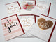6 tarjetas de San Valentín Juego de 6 tarjetas de amor diferentes