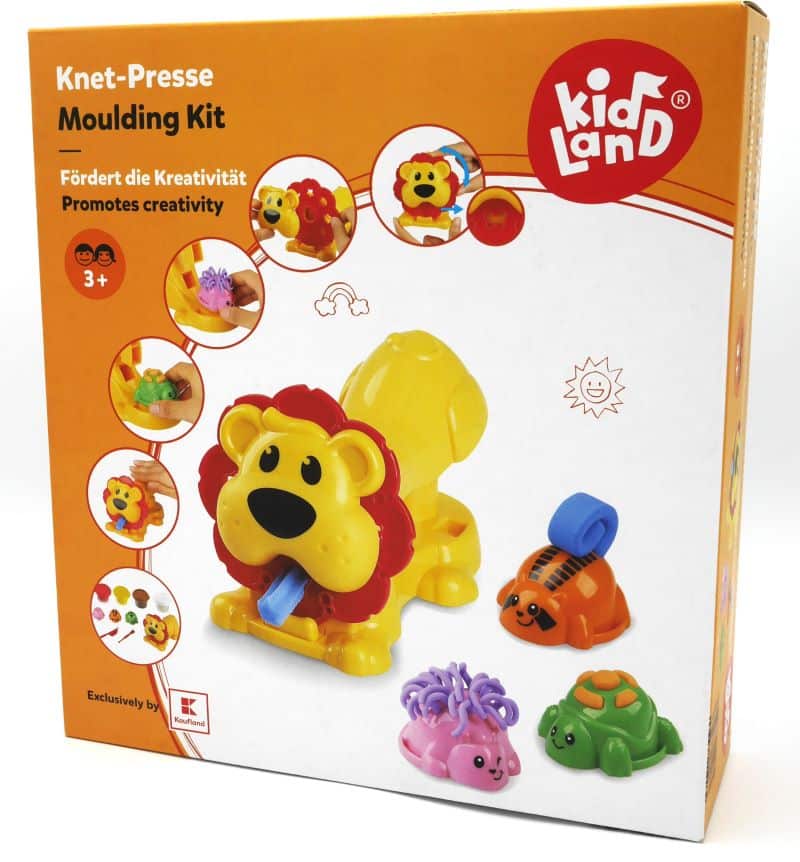 dough klei set met een leeuw als kleipers