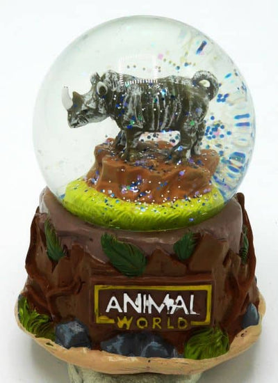 Toi-toys animal mundo de nieve bol animal salvaje