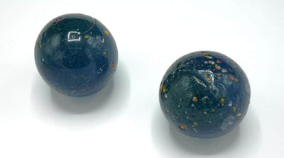 Sfere di marmo Adic 2 pezzi blu con maculati