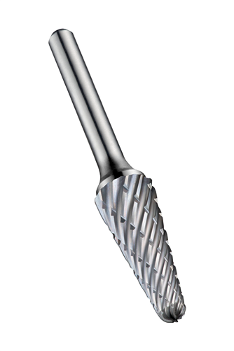 Dormer hm burr st (l) a forma di cono rotondo