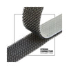 Polisport spatbordset 28 g-mud 50mm - zwart