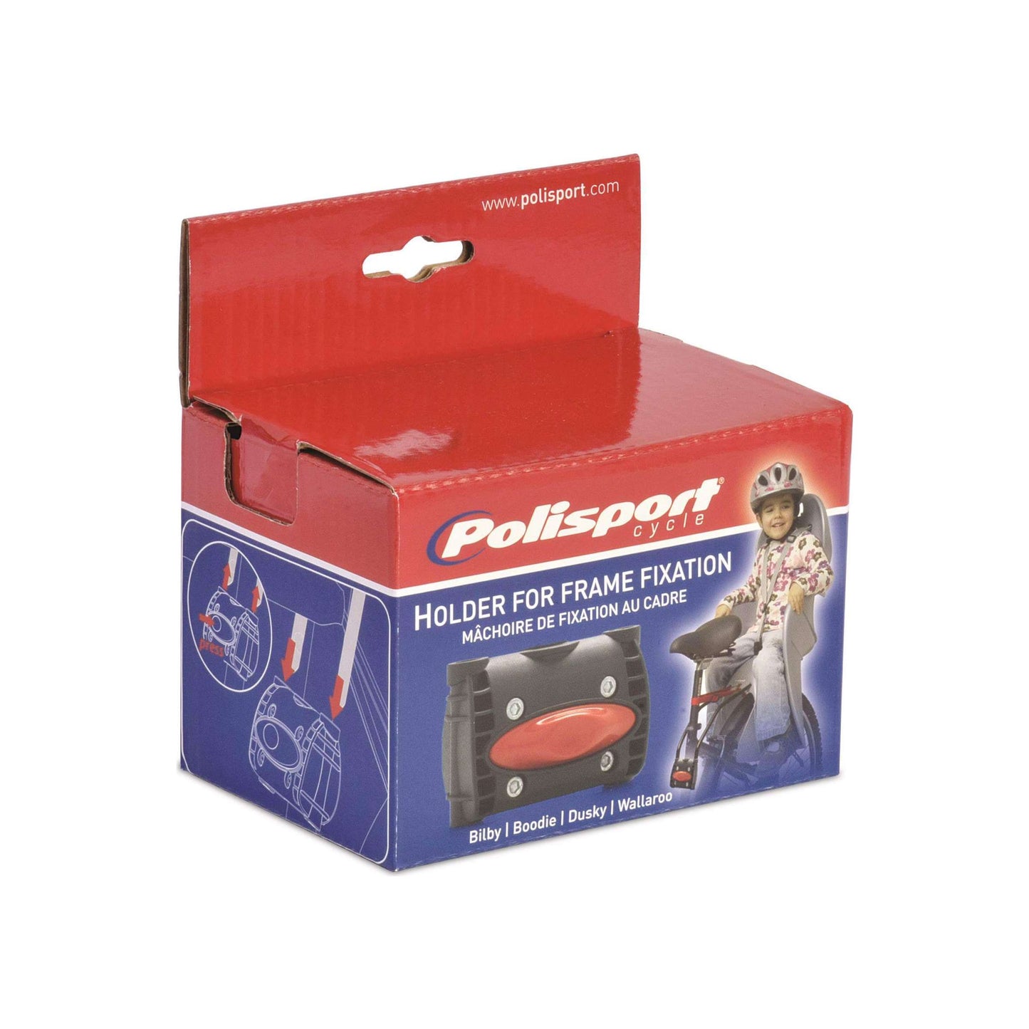 Adaptador asiento trasero de 10 cm Confirmación de marco Negro