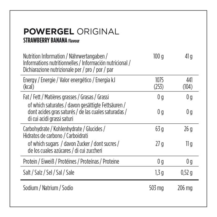 Powerbar powergel original (24 x 41gr) - fresa-plátano