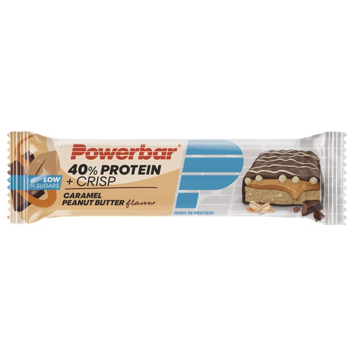 Powerbar 40% proteína+ patatas fritas (12 x 40gr) - mantequilla de maní caramelo