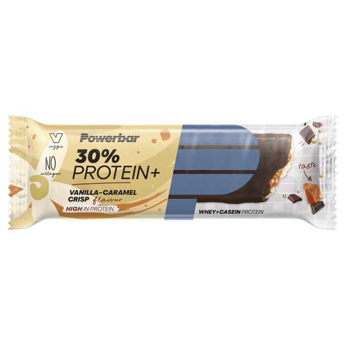 Powerbar 30% proteína+ (15 x 55gr) - crujiente de caramelo y vainilla
