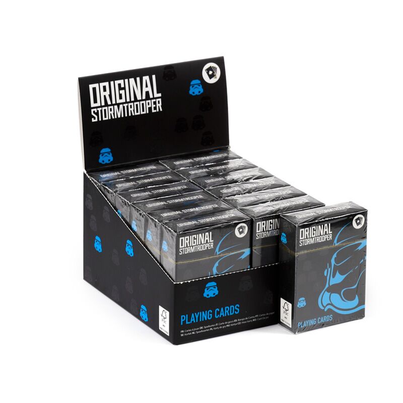 El juego original de cartas de Stormtrooper jugando cartas