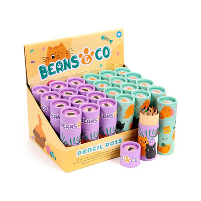 Custodia da disegno con pastelli Beans Co Cats