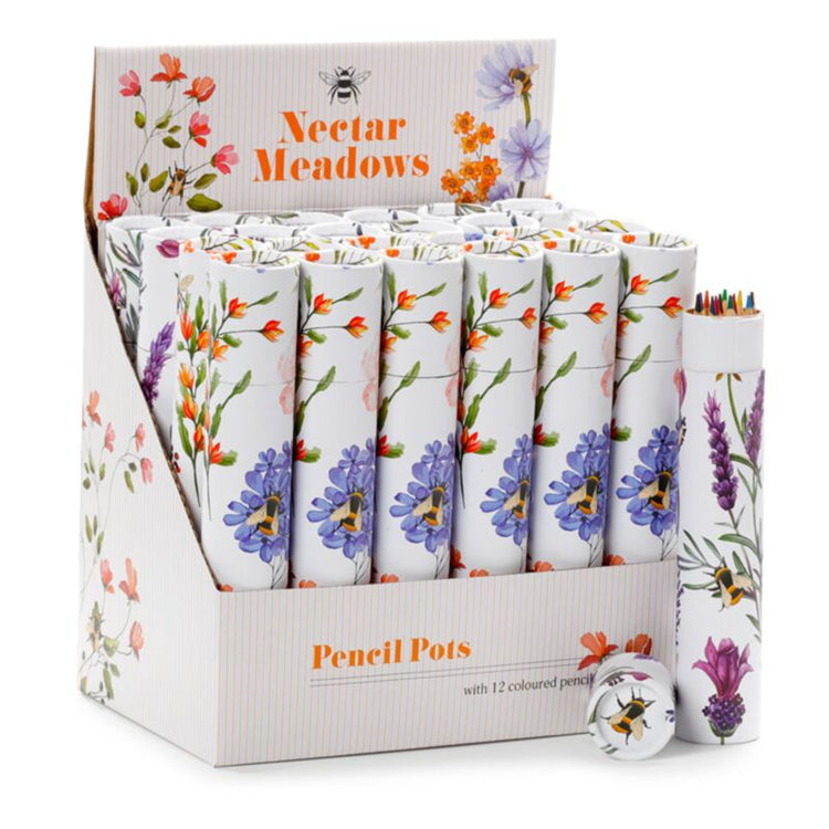 Meadows de néctar - Gran estuche de dibujo 12 lápices de colores