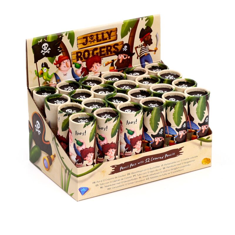 Jolly Rogers Pirate Drawing Cooker 12 matite colorate