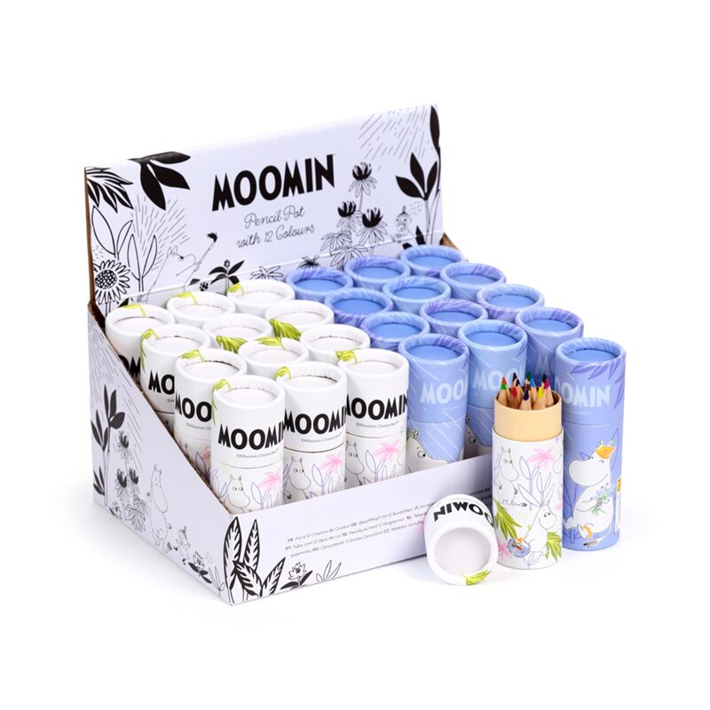 Case di disegno moomin 12 matite colorate