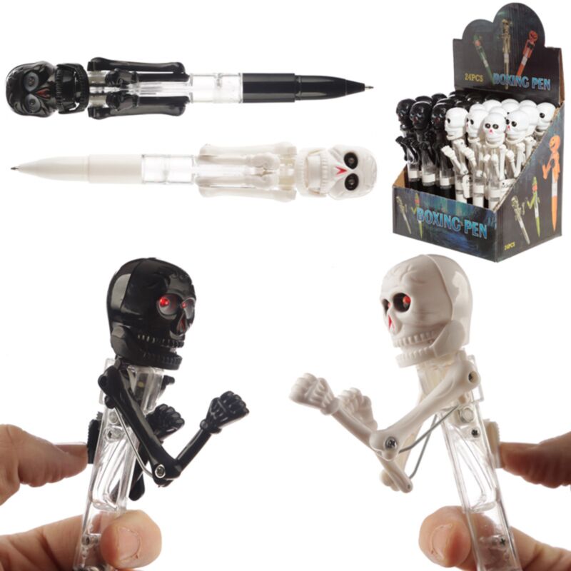 Penna di plastica del cranio Boxende - nero