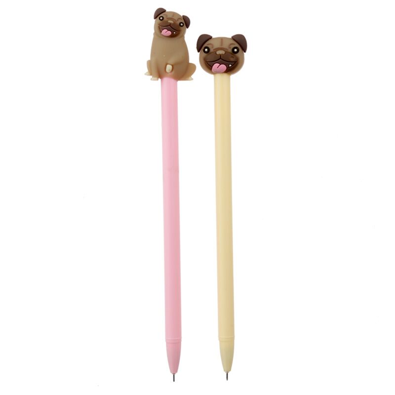 Mopps Pug Tazas Fine Writer Pen - Negro