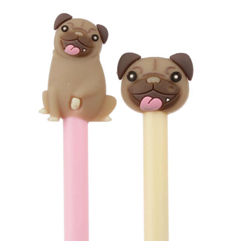 Mopps Pug Tazas Fine Writer Pen - Negro